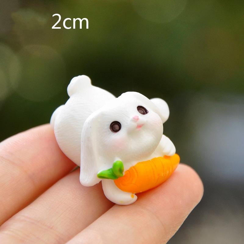 Rabbit Easter Figurine Micro Landscape Diy Home Decor Miniature Fairy Garden Ornament Decoration Accessories