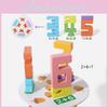 Деревянные блоки с цифрами для stacking (нанизывания/складывания) Образовательная игрушка для детей дошкольного возраста