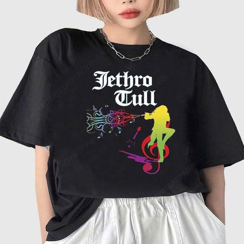 Jethro Tull Shirts Vintage Classics Rock Band Print Tee Cheap Polyester Graphic T Shirts Unisex Summer Short Sleeve Fashion Clothes