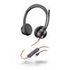 Poly Проводная гарнитура Blackwire 8225 Сертифицированное соединение Microsoft Шумоподавление с микрофоном Легкий Год производителя Windows Mac Chrome Web