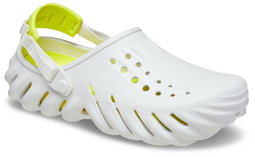 Crocs Echo Clog Sandals Moonlight 207937-1NK (White X Yellow/Size 28.0/Men's, Women's)