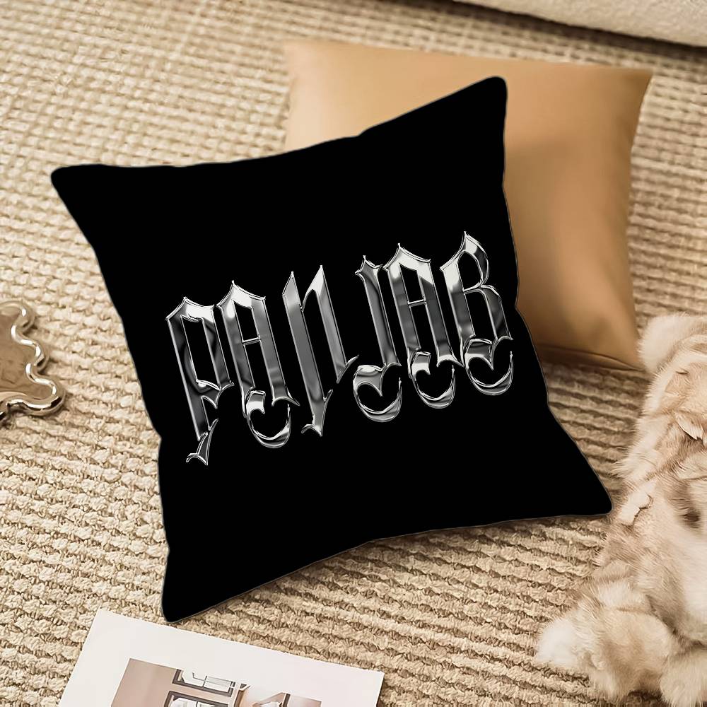 PPunjab MMap Pillow Case Antidustmite Pillowcase Invisible zipper silky plush Sofa