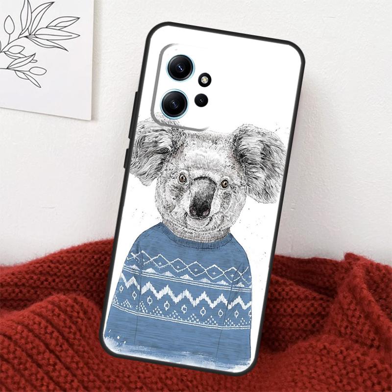 Cute Australia Koala Art Case For Xiaomi Redmi Note 14 13 10 11 12 15 Pro Plus Cover For Redmi 15 14C 12C 10C 13C 15C