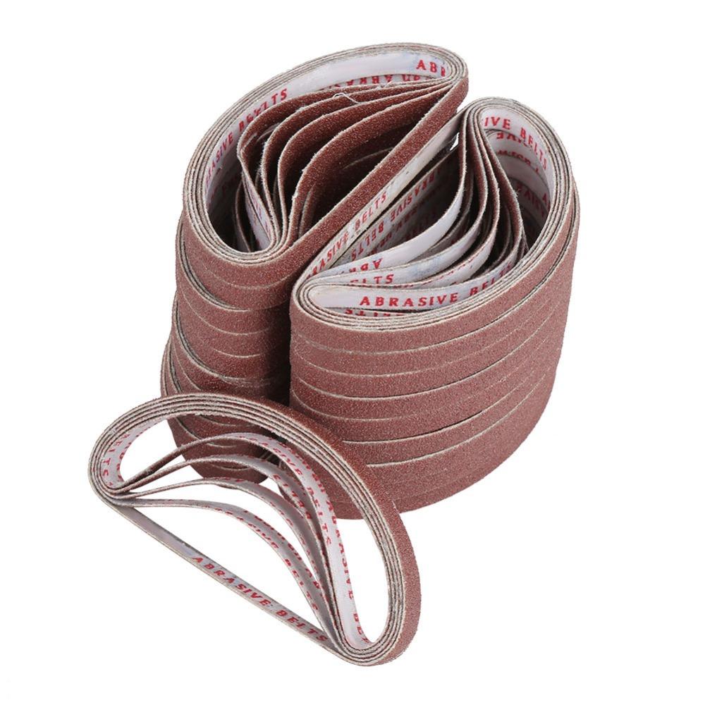 100pcs Replacement Power Finger File Medium Grit Abrasive Sanding Belts Polishing Belts Sharpening
