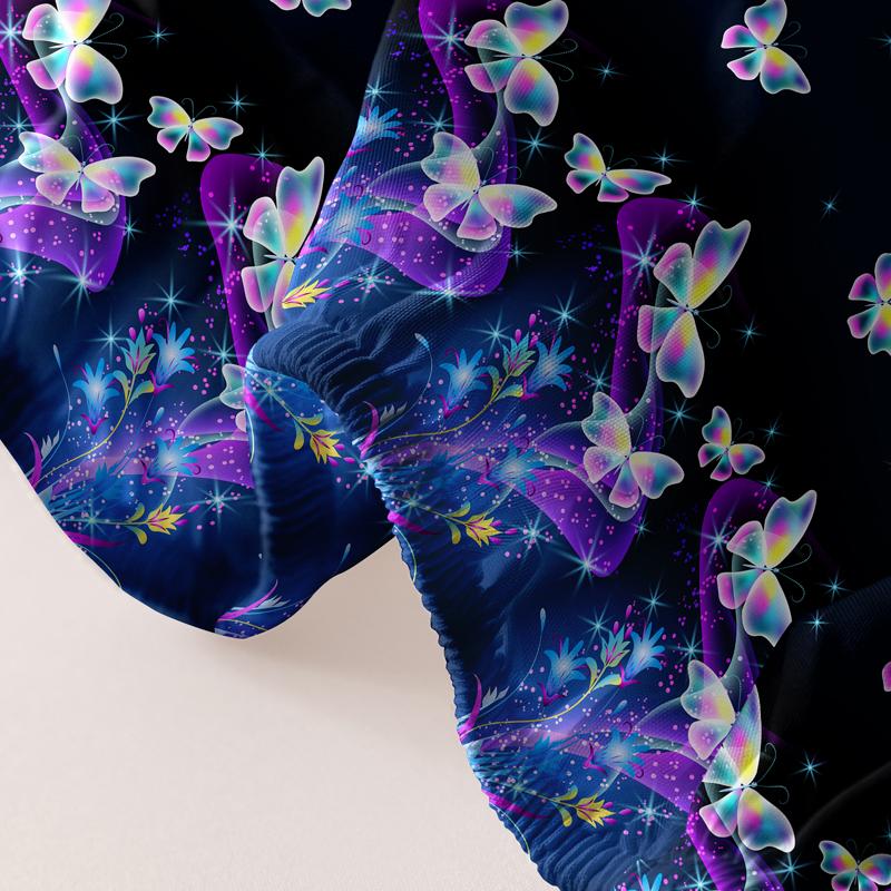 1 шт. Матовая простыня с психоделическим узором «Бабочка», Пестрый покрывало для спальни, Постельное белье без наволочек