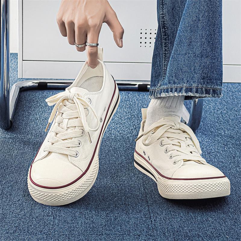 2025 New Student Couple Low-top Canvas Shoes Men's and Women's Shoes Guochao Niche Sports and Leisure Big Head Shoes X199