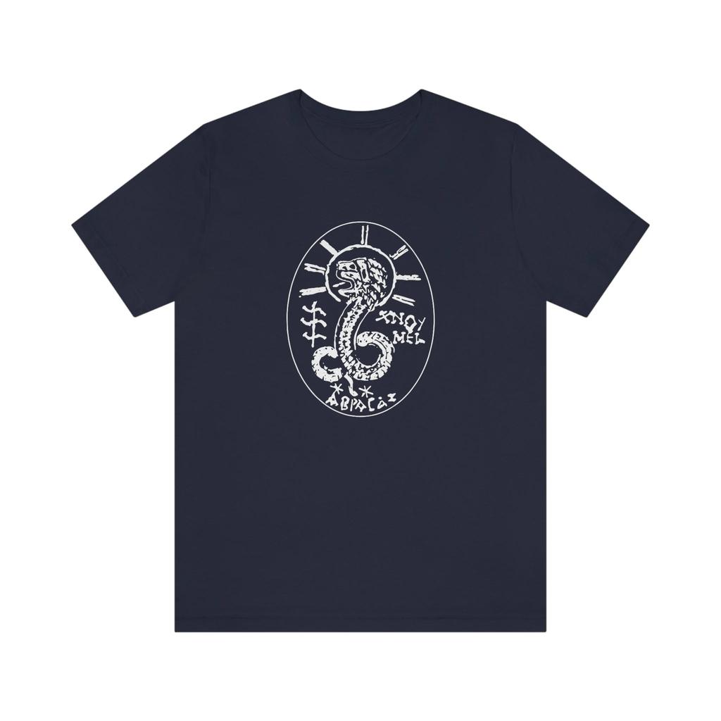 Demiurge Lion Head Gnostic Unisex Jersey Short Sleeve Tee Graphic T Shirt Retro Streetwear Highquality Crewneck Shortsleeved