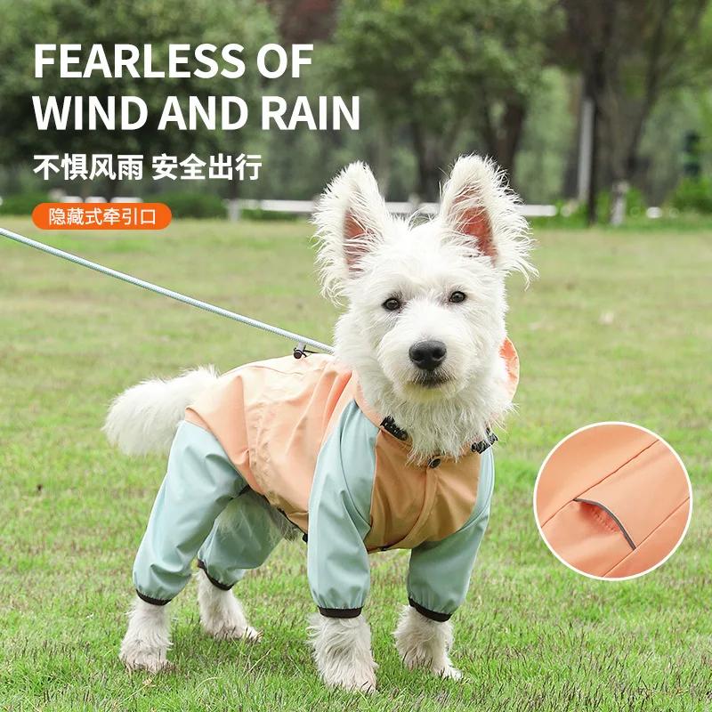 Waterproof Dog Clothes Reflective Dog Raincoat Soft Impermeable Jacket for Small Dogs Pet Puppy Outfits Rain Cover Dogs Stuff