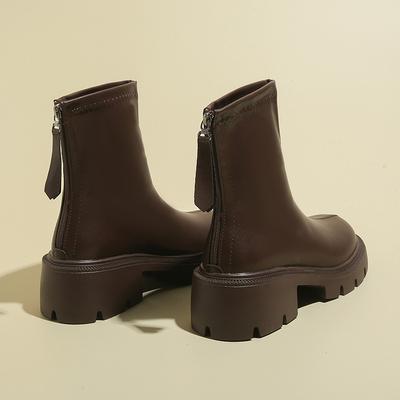 Ботинки мартин женские туфли 2025 новые популярные женские ботинки на толстой подошве тонкие ботинки британский стиль маленькие короткие ботинки женские весенне-осенние одинарные ботинки