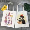Women Shopping Bag Kiki'S Delivery Service Totoro Studio Anime Big Handbag Canvas Bag Shopper Bag Cartoon Tote Bag Shoulder Bags