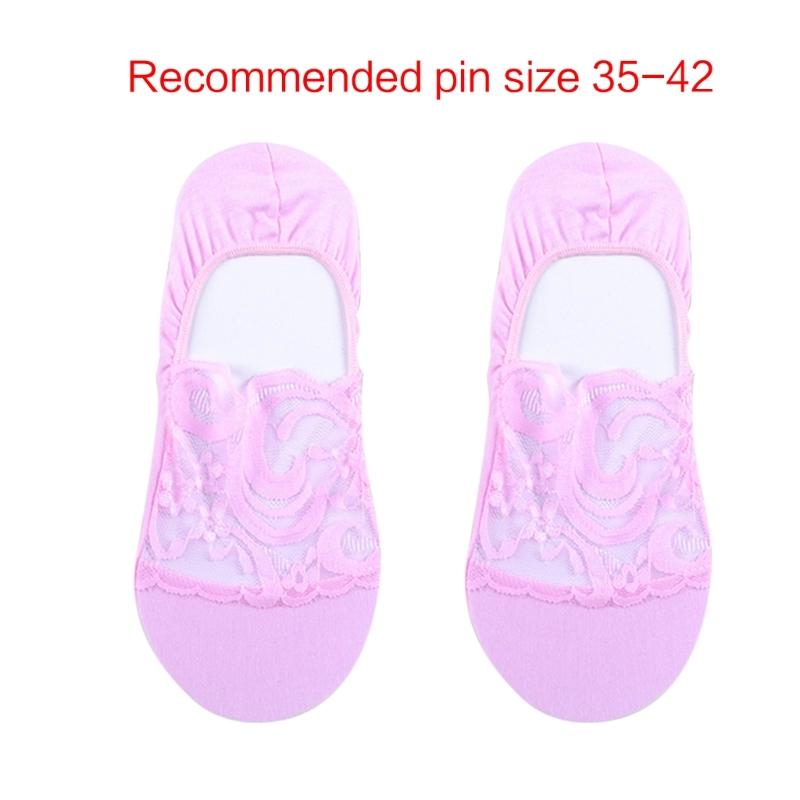 3 Pairs 5 Color Fashion Women Girls Summer Socks Sweet Lace Flower Pattern Short Sock Invisible Ankle Socks Cotton