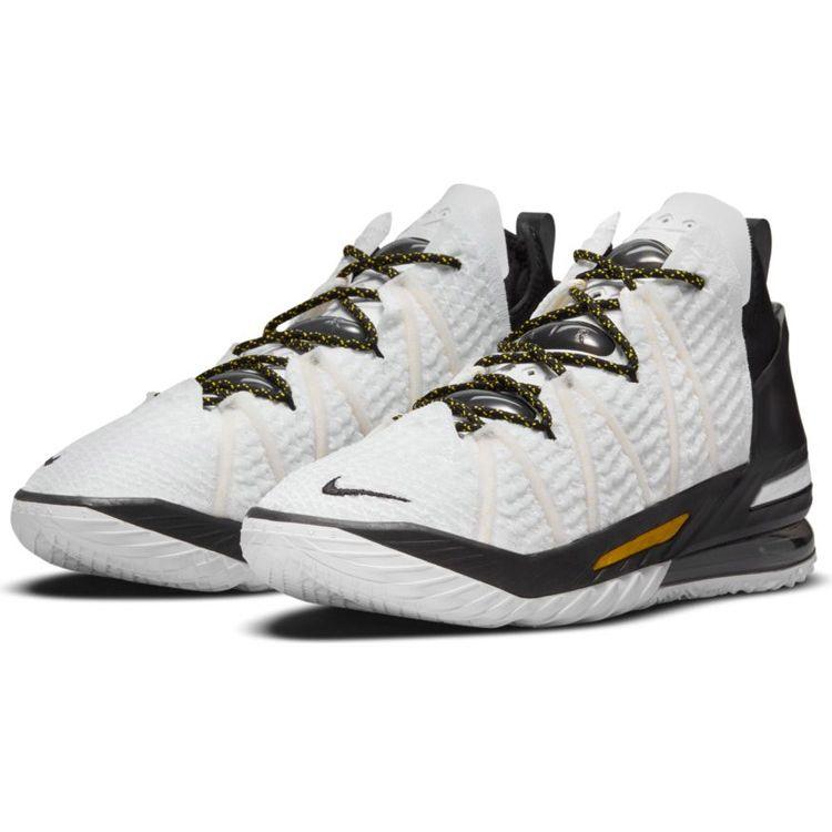 Nike Кроссовки унисекс LeBron 18 EP Home White Amarillo Black CQ9284-100