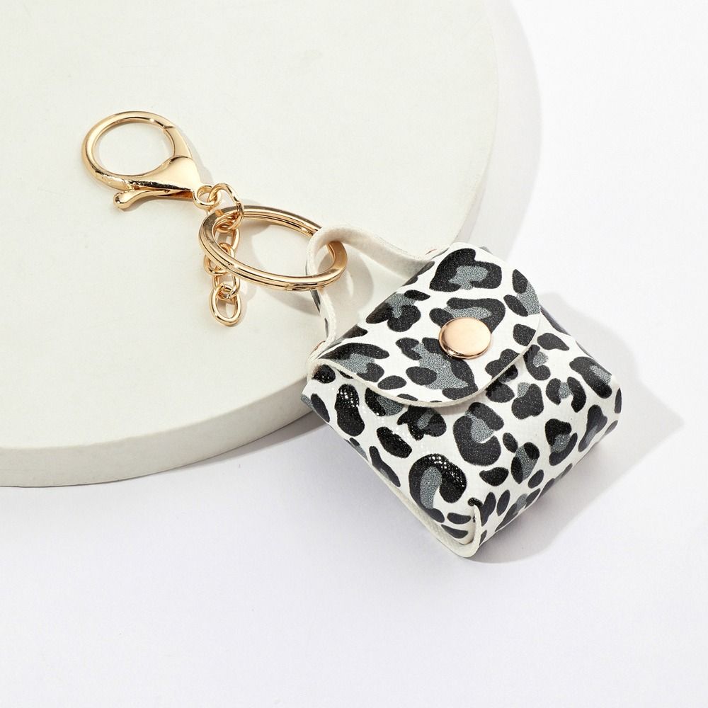 Leopard Print Keyring Mini Bag Pendant Fashion Backpack Hanger  DIY Accessories