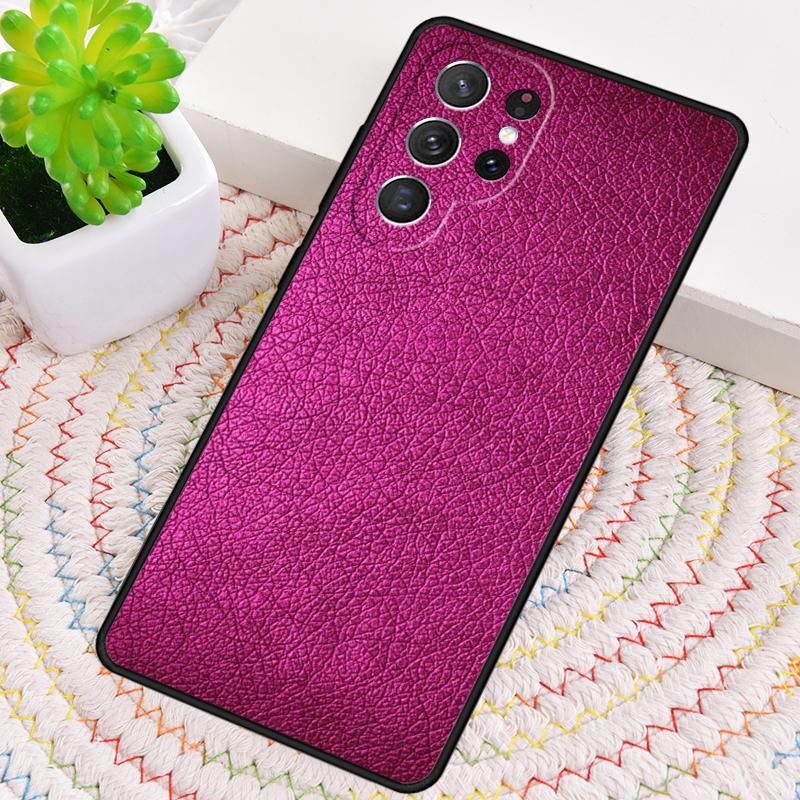Чехол для телефона с дизайном под красную кожу для Samsung Galaxy note 10 pro S26 S25 S24 S23 S22 Ultra Plus S21 FE S20 Ударопрочный чехол
