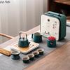 Ceramic Teacup Sets Travel Kung Fu Tea Set Teapot Teacup Tea Tray Home Outdoor Tea Making Tools Teaware Sets Tea Pot and Cup Set