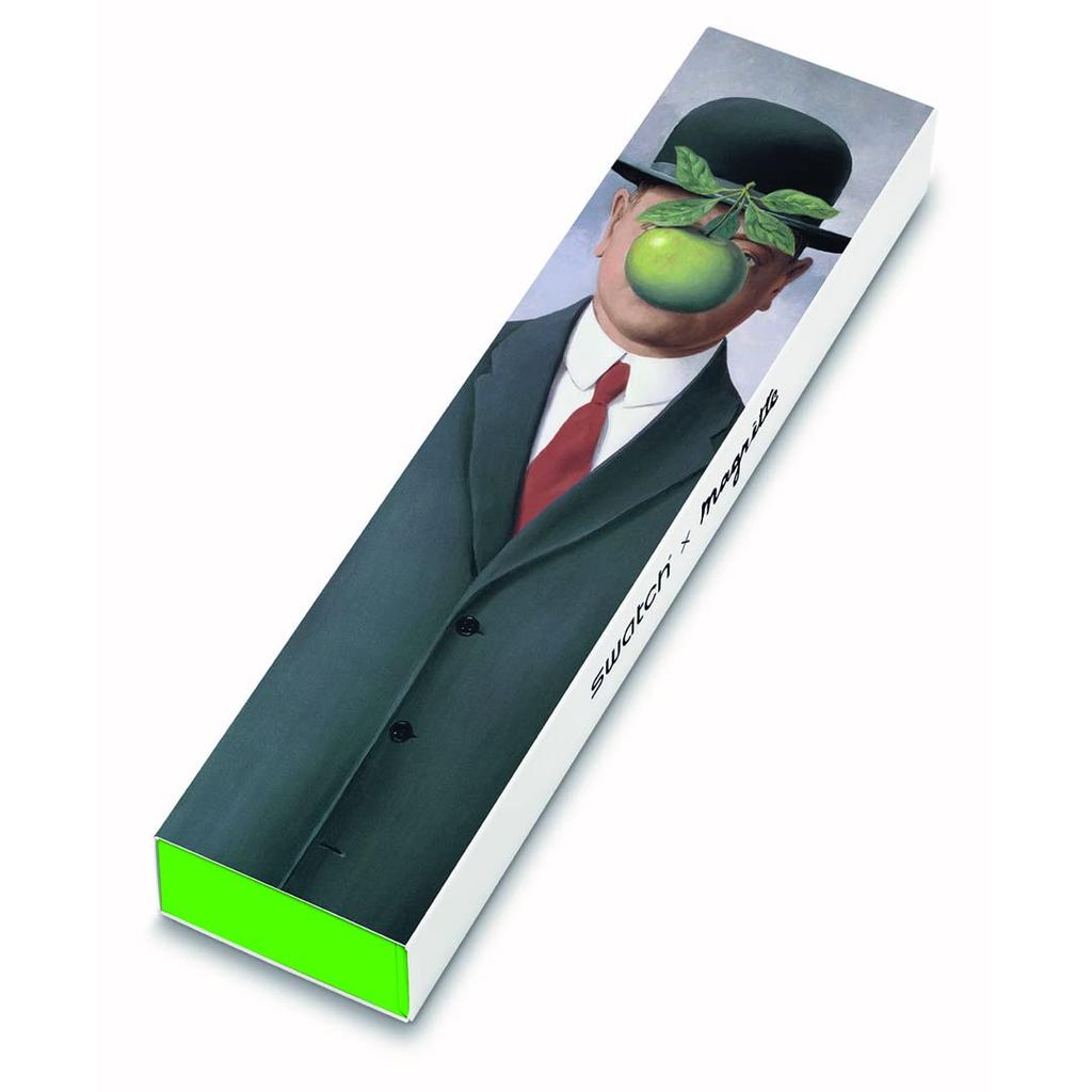 Часы LE FILS DE BY RENE MAGRITTE SWATCH ART JOURNEY 2023 SUOZ350 Black [Swatch] L'HOMME