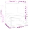 VidaXL Canapé d'angle de jardin avec coussins en bois d'acacia et rotin 4008172