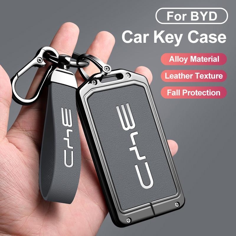 Модный Чехол-Держатель для NFC-Карты-Ключа Автомобиля для BYD Atto 3 Tang DM Han EV Song Pro Qin Plus Защитный Чехол Брелок Авто Аксессуары