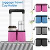Держатель для чашки в багажнике Travel Cup Holder из ткани Oxford Сумка-подставка для напитков в чемодан с завязкой Прочный Свободные руки для путешествий Держатель для кружек с молочным чаем и кофе