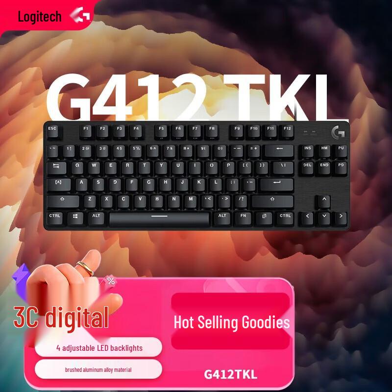 Logitech Механическая игровая клавиатура G412 TKL SE