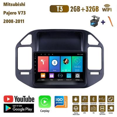 Автомобильный радиоприемник Carplay для Mitsubishi Pajero V73 2008-2011, автомобильный мультимедийный видеоплеер, GPS-навигация, WIFI, 2 + 32 ГБ