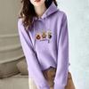 Women's 2024 Retro Letter Print Sweatshirt - Spring/Autumn Loose Fit Long Sleeve Top