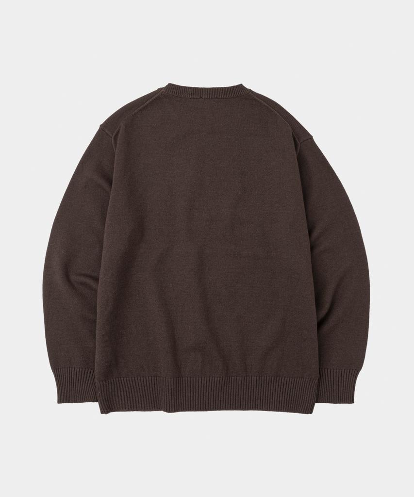 LETTERCOMO Essential Daily Round Knit Brown