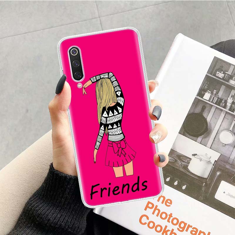 Best Friends BFF Matching Phone Case For Xiaomi Redmi Note 13 14 15 Pro Plus 12S 12 14S 11S 11E 10 10S 11 11T 5G 4G Cover Coque