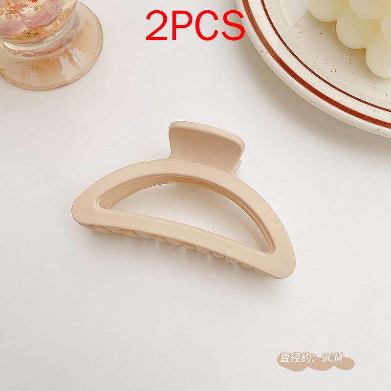 2 шт., комплект головных уборов премиум-класса, новые женские модные зажимы для волос, кофейные, черные, акриловые, большие заколки для волос, зажим для женщин, заколка, аксессуары для волос