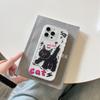 For iPhone 16 Pro Case IMD Cartoon Cat Design TPU Shockproof Phone Cover