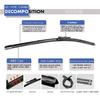 For Hyundai I20 I20 N MK3 BC3 Euro 2020 2021 2022 2023 N Line Front Rear Wiper Blades Windshield Back Windscreen Car Accessories