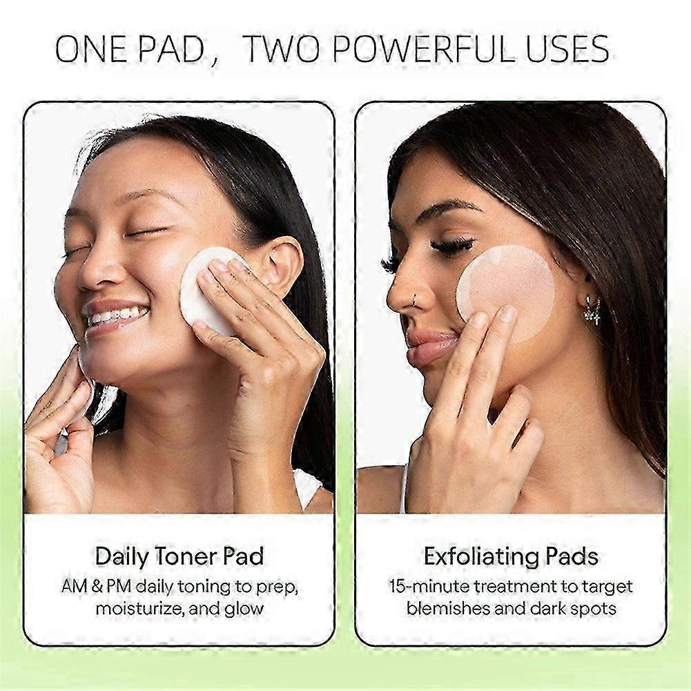 Toning Polish Pads - Korean Skincare for Dark Spots, Wrinkles & Dull Skin - Hydrating Facial Treatment with Snail Mucin, Niacinamide-pxrb