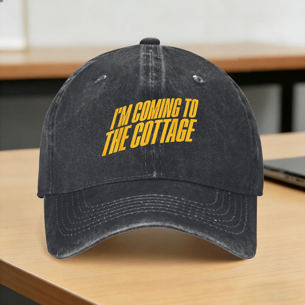 Summer Hollander I am Coming to the Cottage Baseball Cap Sun Sun Visor Washed Trucker Hat FeUnisex Unisex Trendy Snapback Cap
