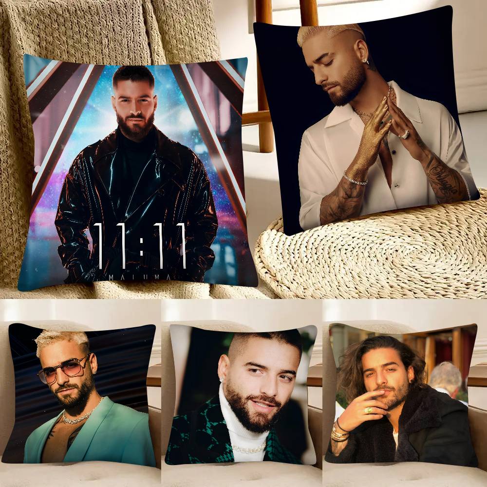 Classic Singer MMaluma Muisc Pillow Case Fashion Square Pillowcase Bedroom Sofa Room Ins Decoration Leisure