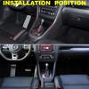 5K0863680 Carbon Fiber Style Center Console Frame Gear Shift Panel Cover Bezel Trim Auto Parts For Volkswagen VW Golf MK6 2009-2013