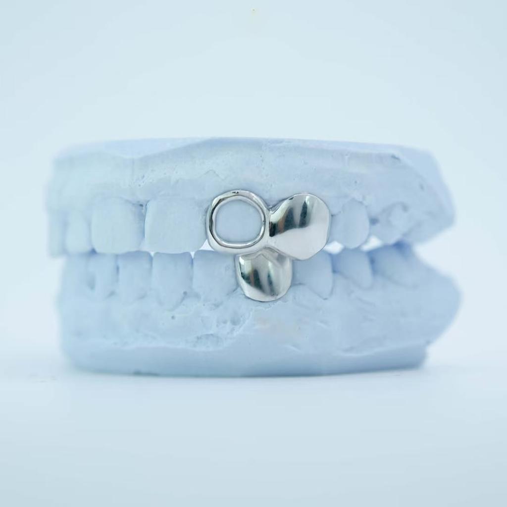 S925 Sterling Silver Open Face Grillz Teeth Set Gold Plated Hip Hop Hollow Upper & Lower Tooth Grillz Jewelry