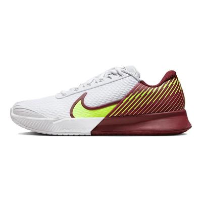 Court Air Zoom Vapor Pro 2 HC White Team Красные мужские кроссовки Lime-Blast DR6191-104