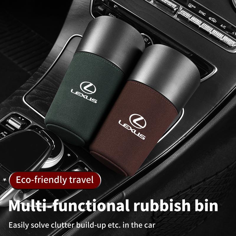 CKU5 Car Interior Console Organizer Mug Storage Bucket Door Trash Can For Lexus CT ES GS NX IS250 CT200h IS300h ES300h RX400h NX300h