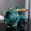 Nordic Home Decor French Bulldog Tray Big Mouth Dog Statue Table Decoration Animal Ornament Interior for Home Decor Living Room