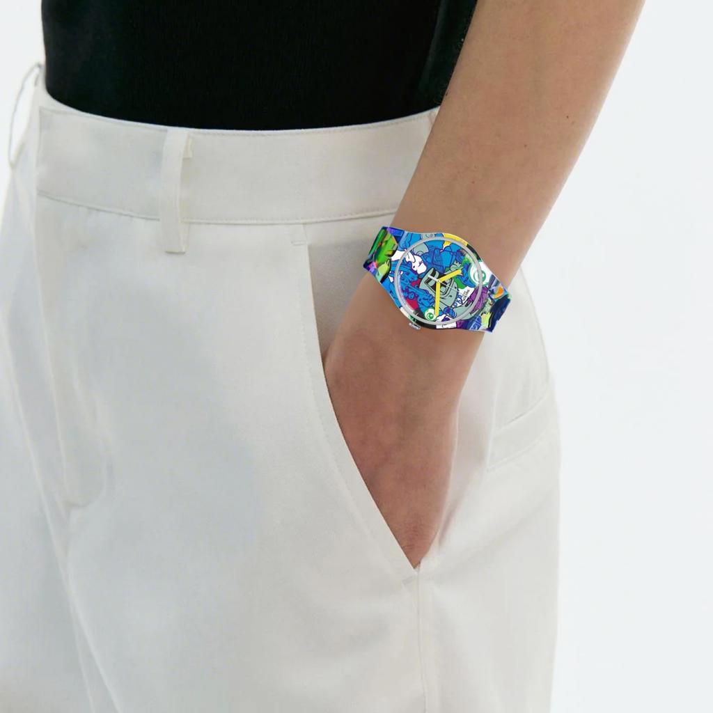 Swatch Мужские синие часы 47,4 мм SUOW133 SUOW133