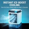 USB plug-in portable evaporative water cooling fan dual spray mode three-speed wind speed enhanced air supply 900ml large water tank with ice box bed