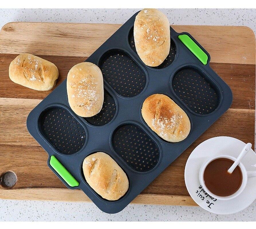 Силиконовая форма для выпечки торта, пищевая силиконовая форма для выпечки, антипригарный нижний противень, кухонные инструменты для выпечки, инструмент для французского хлеба