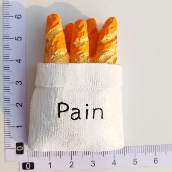 Creative Lovely Bread Milk Bacon Fried Egg Pan Resin Refrigerator Magnet Sticker