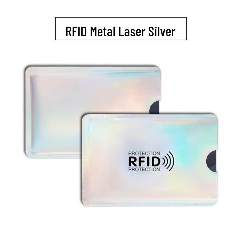 Алюминиевый RFID-держатель для карт с лазерной защитой от размагничивания