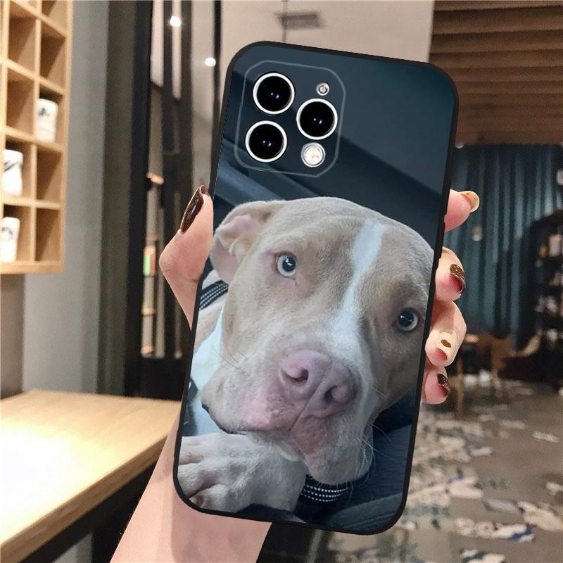 Phone Case Carcasa Funda For iPhone 17 Pro Max 17 Air 16 15 14 13 Pro Max 15 16 Pro 15Plus Pitbull Terrier Dog