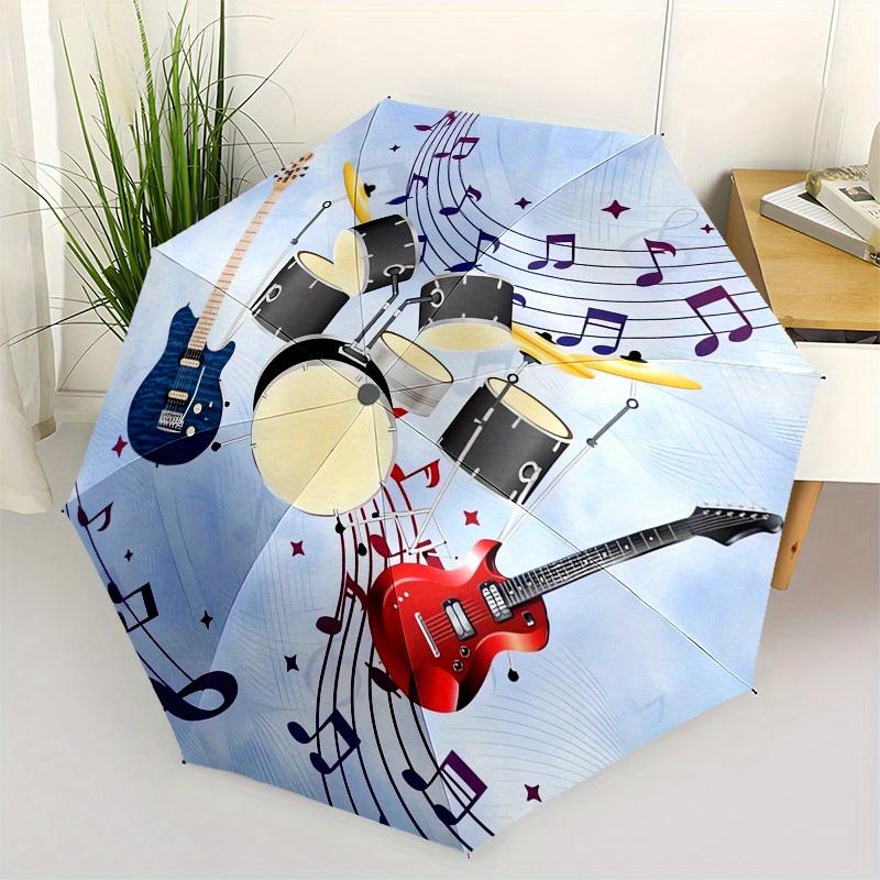 1pc Music Instruments Themed High-quality Umbrella,Automatic Opening and Closing Umbrella,Multi-functional Umbrella G0811364