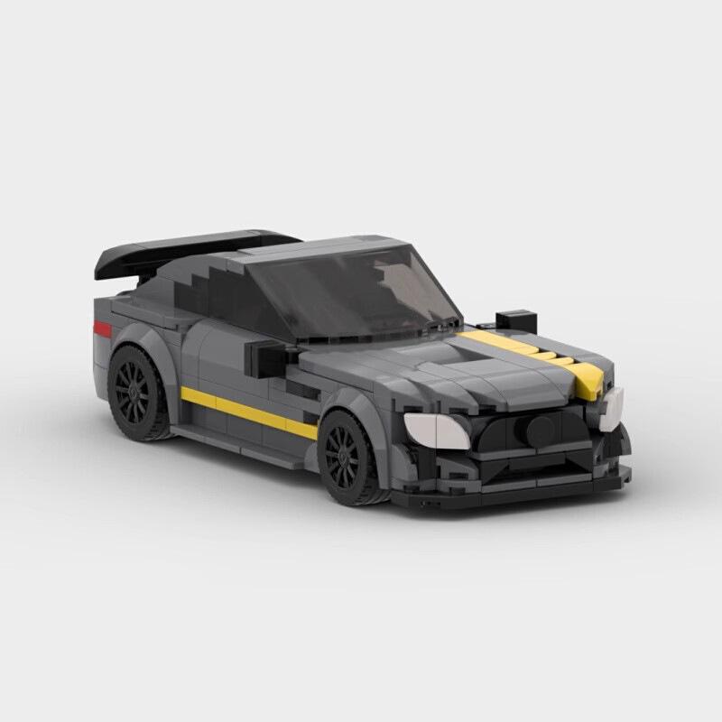 Конструктор MOC Модель гоночного автомобиля Benz AMG GTR, Серия Скорость, Образовательная игрушка для мальчиков, Автомобиль с 8 отделениями, Подарок