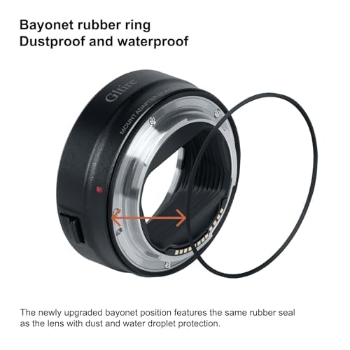 Gltire Адаптер объектива EF-EOS R Canon EF/EF-S на байонет RF Автофокус Совместим с R5 R6 R7 R8 R10 R50 R100 RP R3