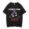 Летняя горячая распродажа A Down Toxicity Обложка музыкального альбома Футболка System Мужская рок-футболка 90-х Альтернативная Высококачественная хлопковая футболка