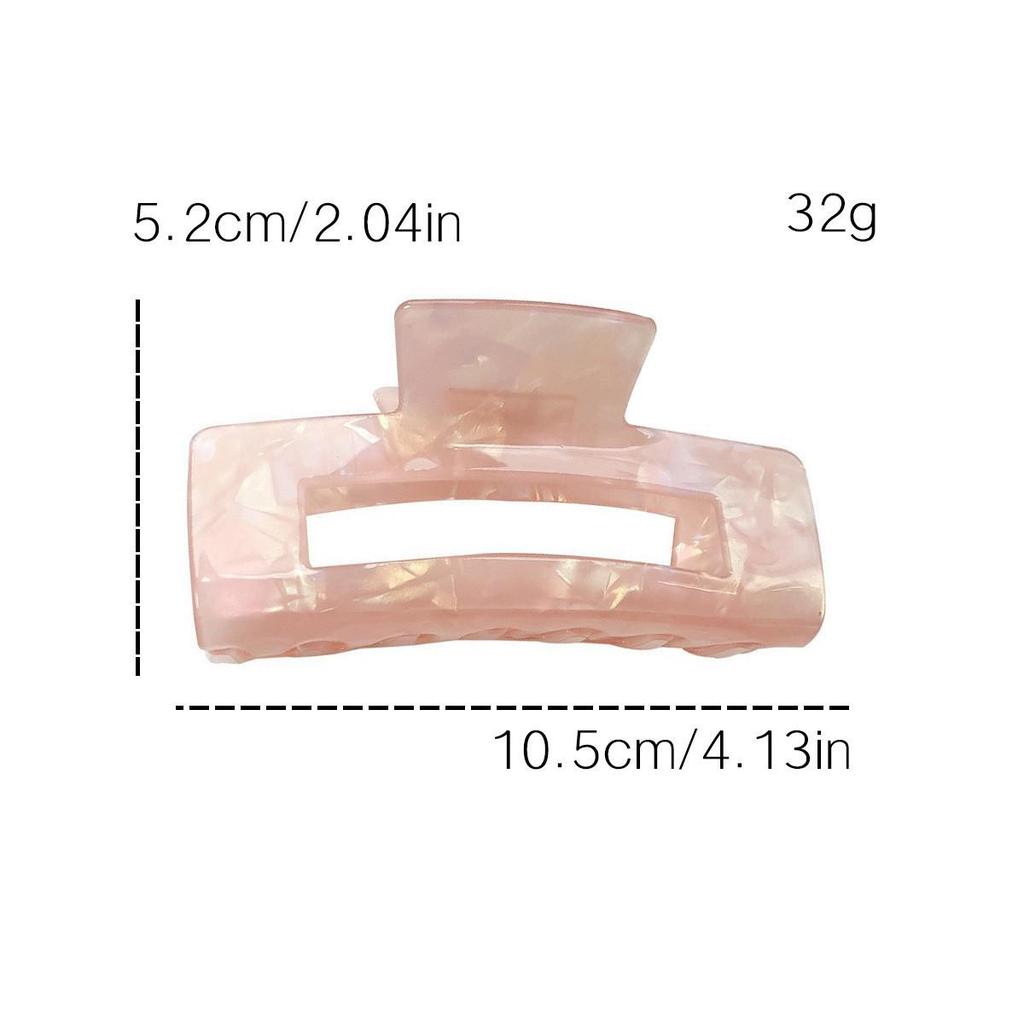 Iridescent Mermaid Shark Clip: Large Korean Acetate Hair Claw for Women's Updo